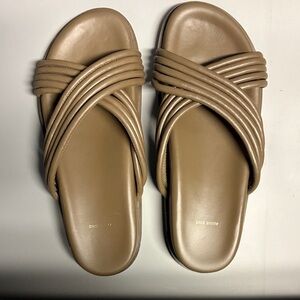 Anine Bing Women's Brown Crisscross Sandals